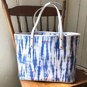 Michael Kors Large Blue Tie-Dye Tote Bag